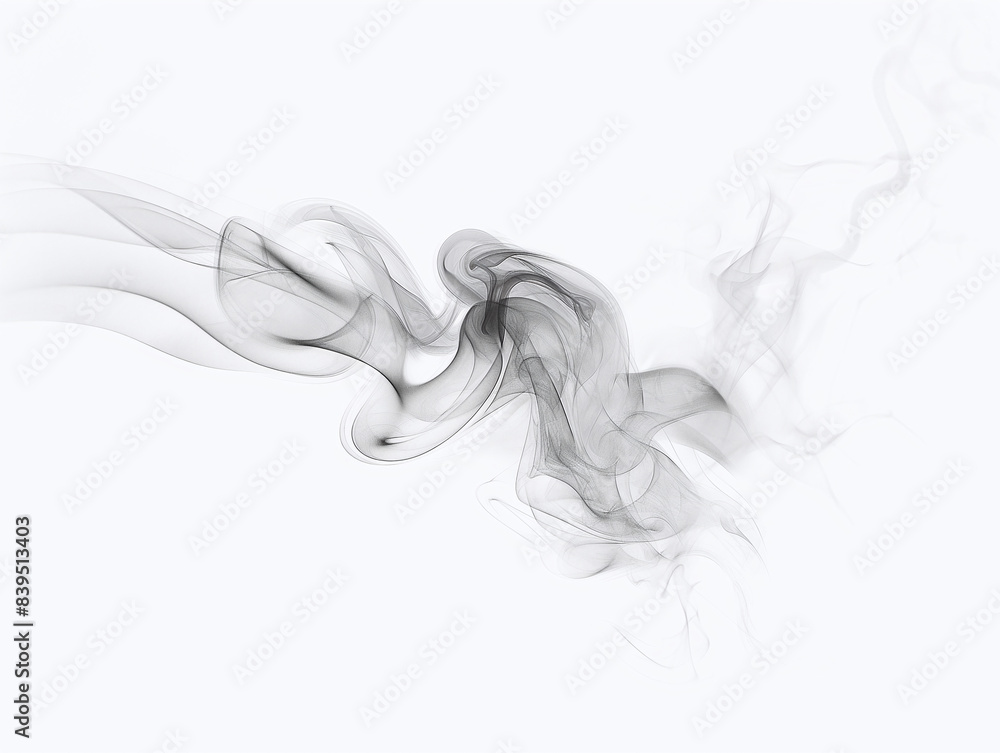 Smoke on white background, dark smoke Smoke on white background, dark smoke
