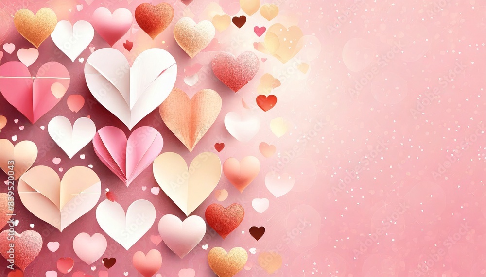 pink background with hearts pink background with hearts