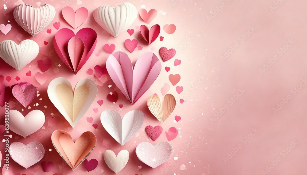 pink background with hearts pink background with hearts