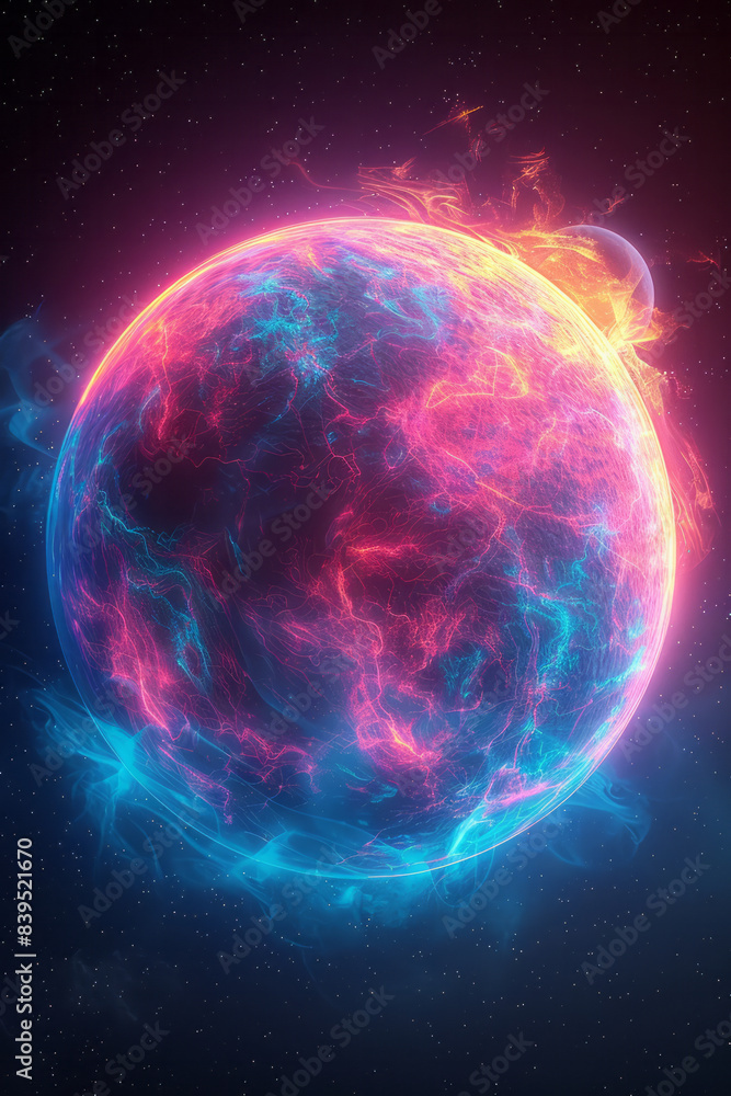 A digital map of a planet, highlighting areas with the strongest Wi-Fi signals in vibrant colors, A digital map of a planet, highlighting areas with the strongest Wi-Fi signals in vibrant colors,
