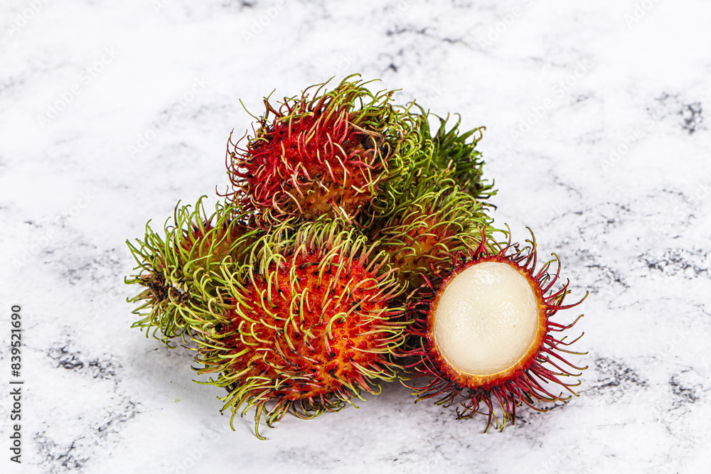 Sweet juicy tropical fruit rambutan Sweet juicy tropical fruit rambutan