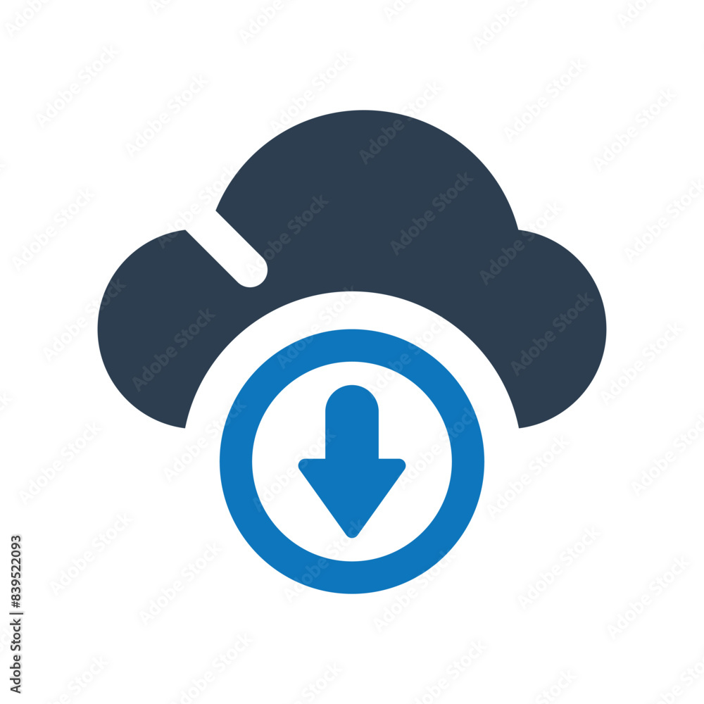 Cloud download icon