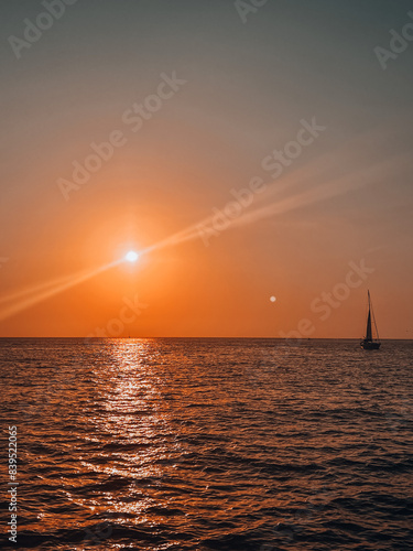 sunset over the sea