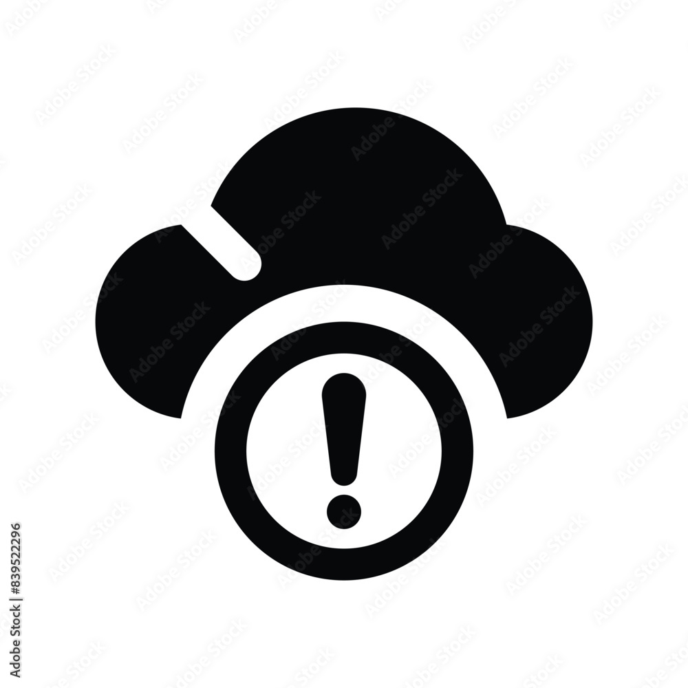 cloud server alert icon cloud server alert icon