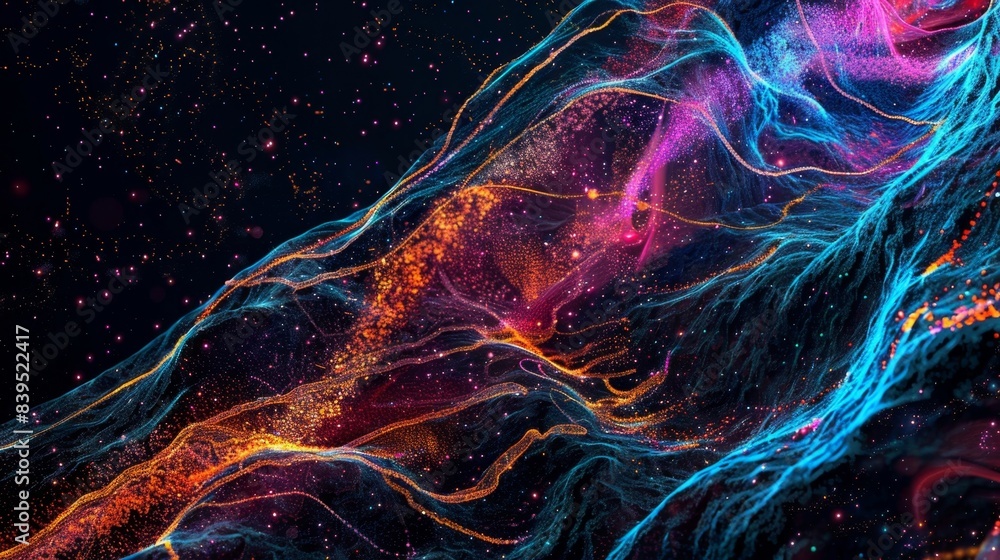 A fluorescent microscopy image of desmosomes strong connections between skin cells that provide structural support and protection A fluorescent microscopy image of desmosomes strong connections between skin cells that provide structural support and protection