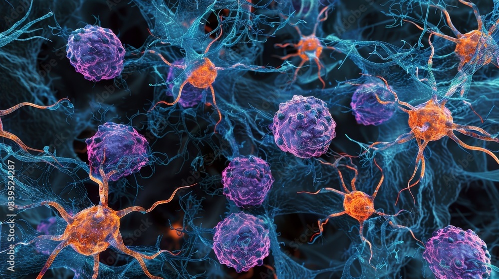 A group of dendritic cells undergoing maturation developing into fully functional antigenpresenting cells A group of dendritic cells undergoing maturation developing into fully functional antigenpresenting cells