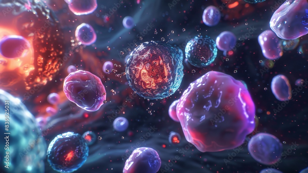 A collection of Tcell receptors with varying shapes and sizes allowing for recognition of a wide range of antigens A collection of Tcell receptors with varying shapes and sizes allowing for recognition of a wide range of antigens