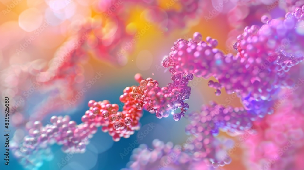Closeup of a rie in the midst of peptide bond formation highlighting the precise movements needed for accurate protein synthesis Closeup of a rie in the midst of peptide bond formation highlighting the precise movements needed for accurate protein synthesis