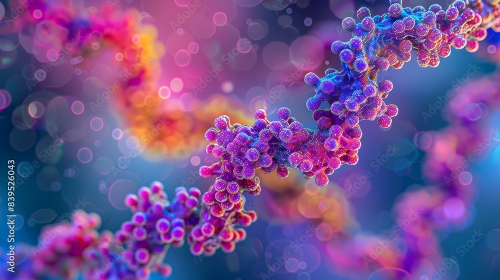 A magnified view of a ubiquitin ligase enzyme responsible for targeting proteins for degradation to control the cell cycle A magnified view of a ubiquitin ligase enzyme responsible for targeting proteins for degradation to control the cell cycle