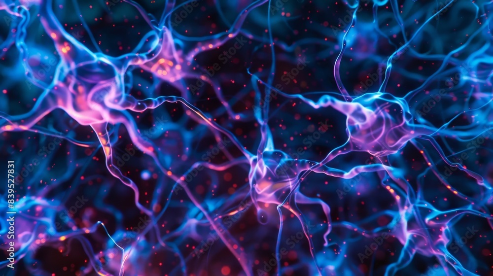 A fluorescence microscopy image of a culture of Schwann cells showing their elongated shape and dense fibrous cytoplasm A fluorescence microscopy image of a culture of Schwann cells showing their elongated shape and dense fibrous cytoplasm