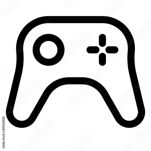 joystick line icon vector illustration isolated on white background