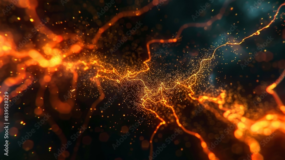 Tiny sparks of electrical activity as the resting potential is reached and maintained Tiny sparks of electrical activity as the resting potential is reached and maintained