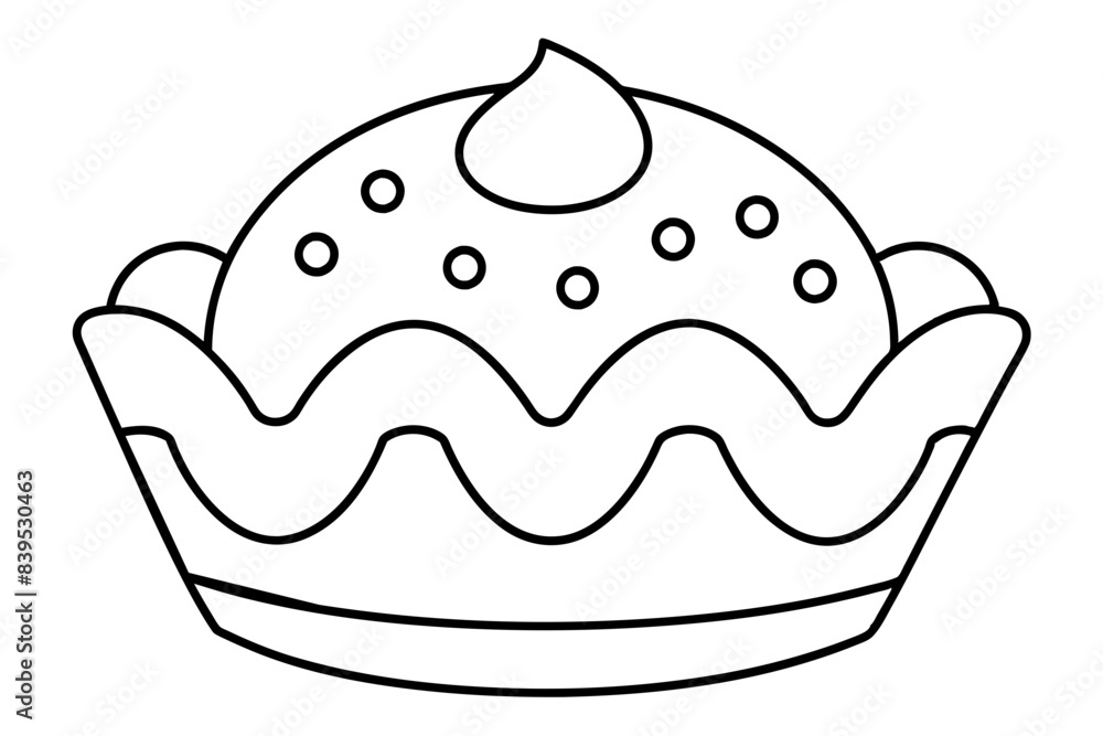 cake line art silhouette vector illustration cake line art silhouette vector illustration