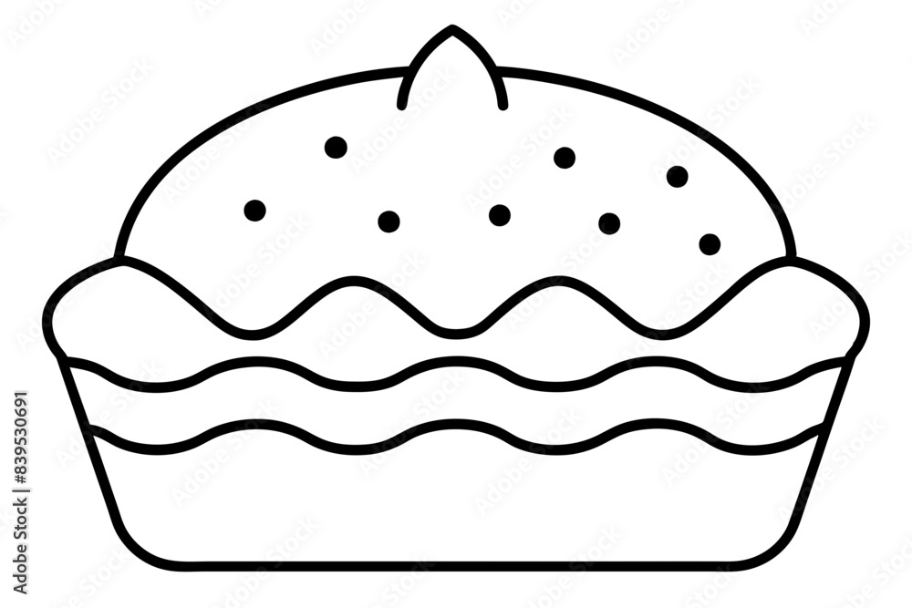 cake line art silhouette vector illustration cake line art silhouette vector illustration