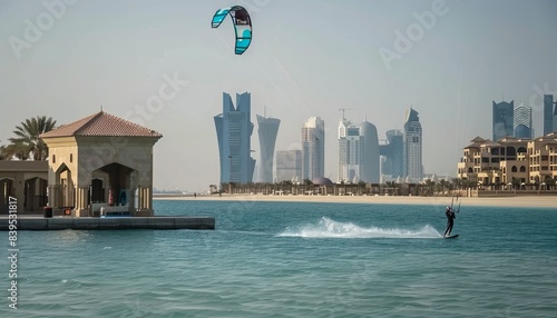 The Pearl of Qatar: Kiteboarding Adventure on National Sports Day