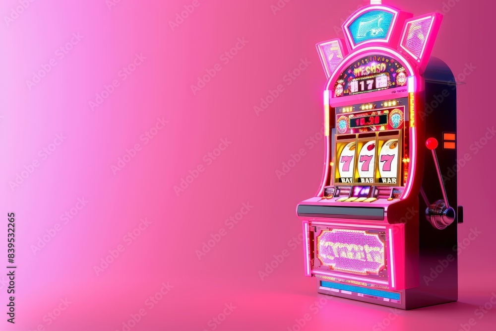 Pink casino slot machine, jackpot