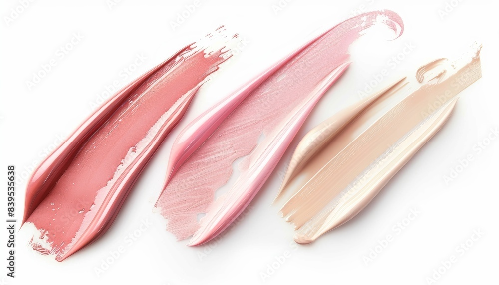 Swatch Samples of Pink, Peach, and Beige Lip Gloss Swatch Samples of Pink, Peach, and Beige Lip Gloss