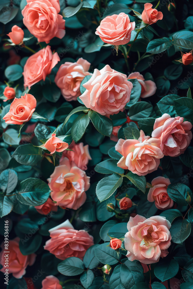 A blush pink background with delicate roses framing the edges, creating a romantic feel, A blush pink background with delicate roses framing the edges, creating a romantic feel,