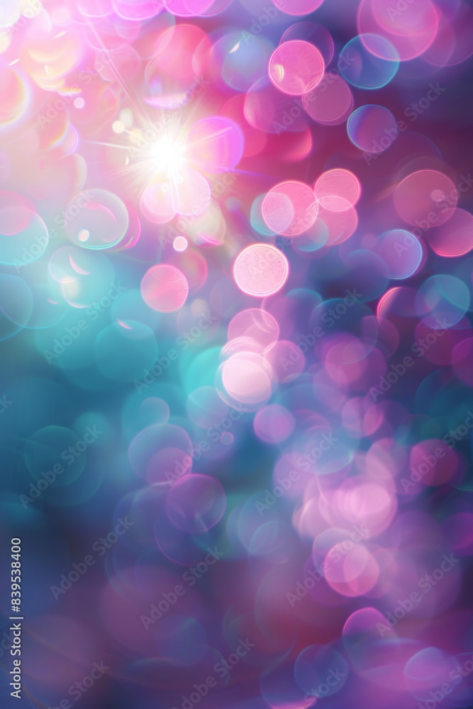 A subtle light flare effect with teal and magenta colors A subtle light flare effect with teal and magenta colors