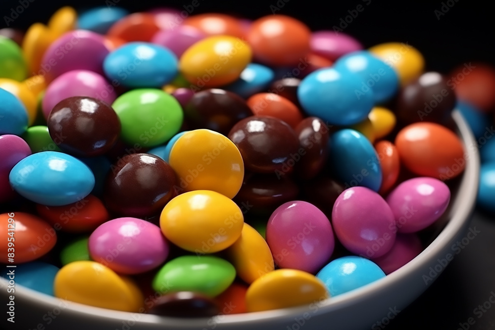 Background of chocolate candy with colored glaze Background of chocolate candy with colored glaze