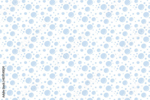 Dynamic movement of water, air bubbles, sparkling water, underwater hissing. Seamless pattern
