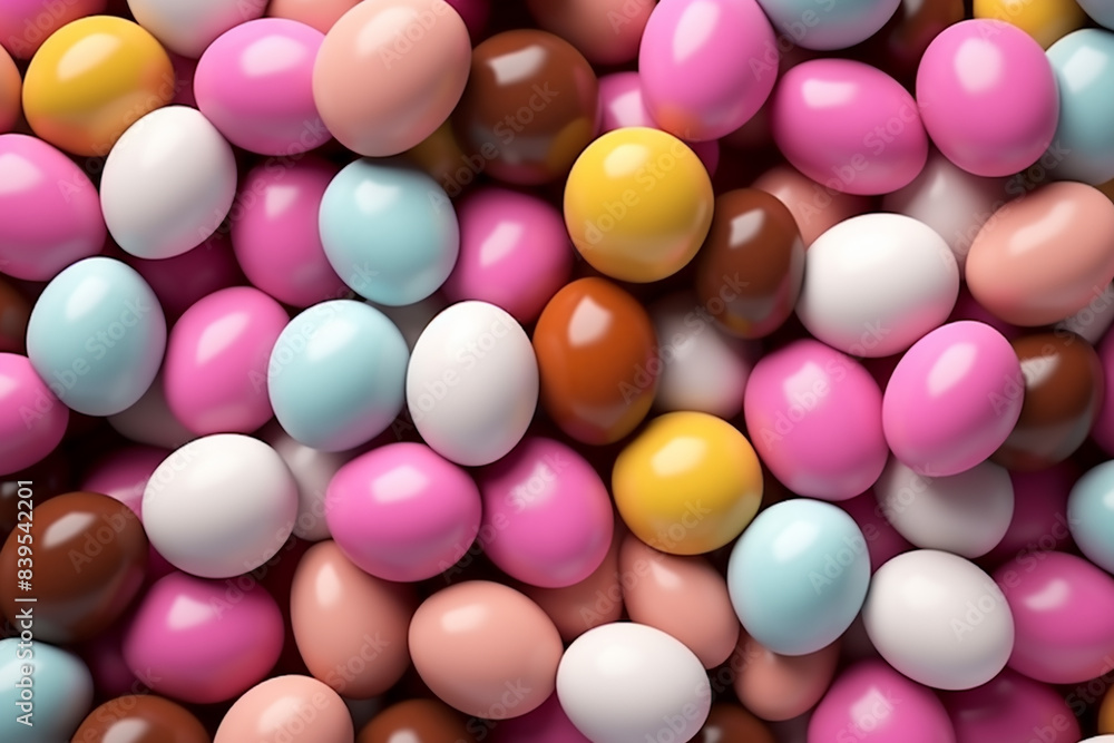Background of chocolate candy with colored glaze Background of chocolate candy with colored glaze