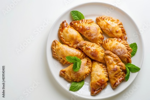 Flaky Puff Pastry Embracing Sweet Cajeta, Pineapple, and Monterey Jack Cheese