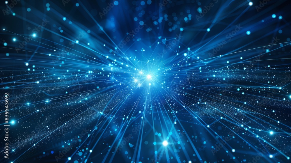 Blue futuristic networking technology vector - Blue futuristic networking technology vector -