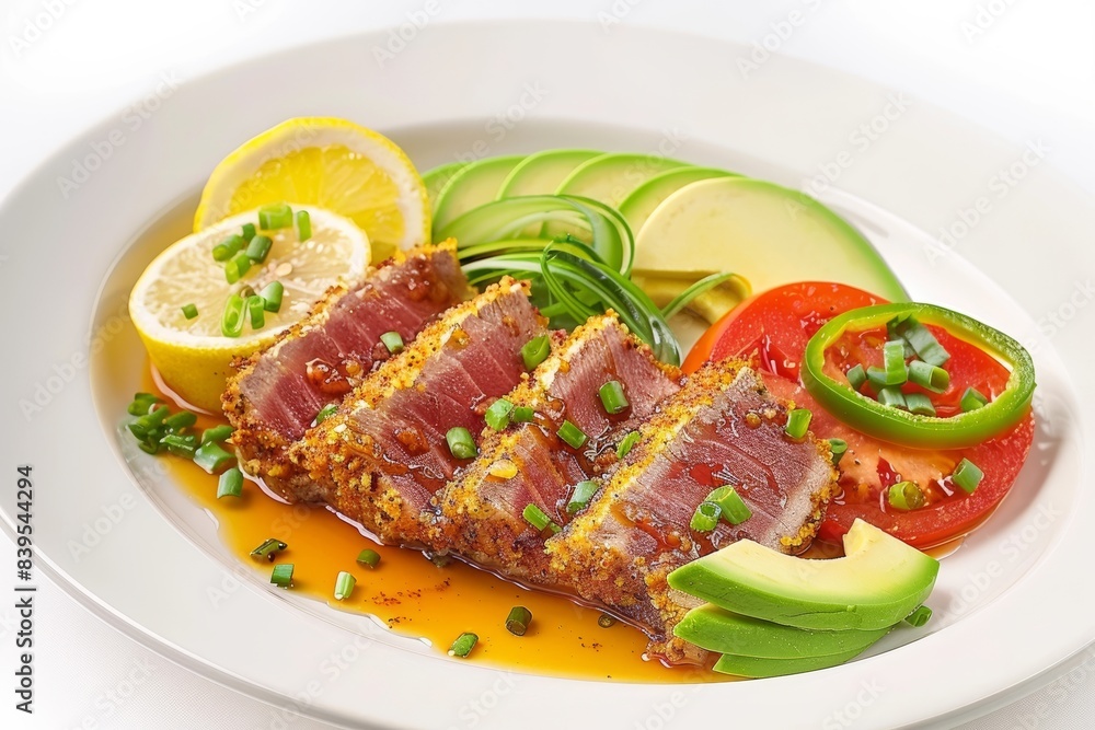 Sake-to-Me Shoyu Sauce Drizzled Ahi Steak Sake-to-Me Shoyu Sauce Drizzled Ahi Steak