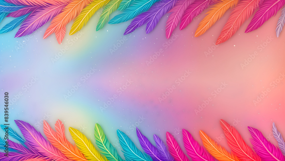 Сolorful feathers background Сolorful feathers background