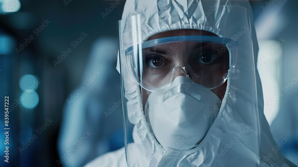 Professional female scientist working on a vaccine or research in a research laboratory. Portrait of a female biologist or laboratory assistant.Technology and science, biology concept Professional female scientist working on a vaccine or research in a research laboratory. Portrait of a female biologist or laboratory assistant.Technology and science, biology concept