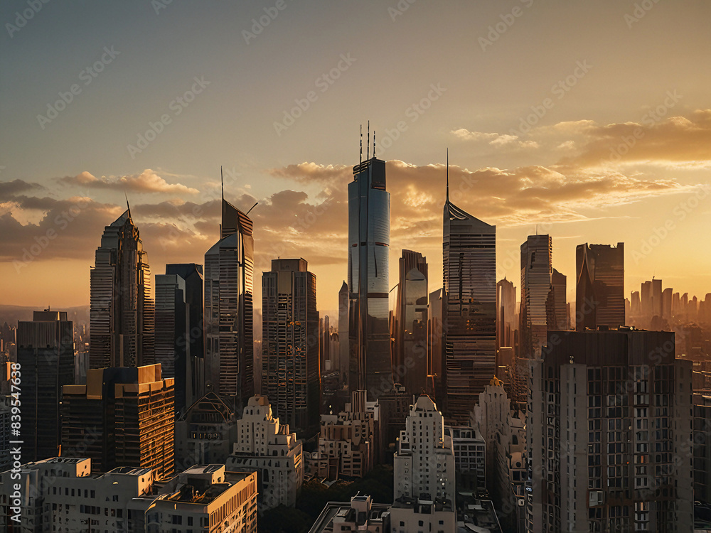 Naklejka premium skyscrapers 