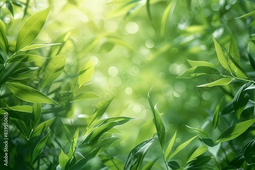 A green breezy background which is abstract, high quality, high resolution