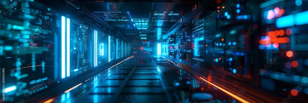 cyberpunk supercomputer background concept cyberpunk supercomputer background concept