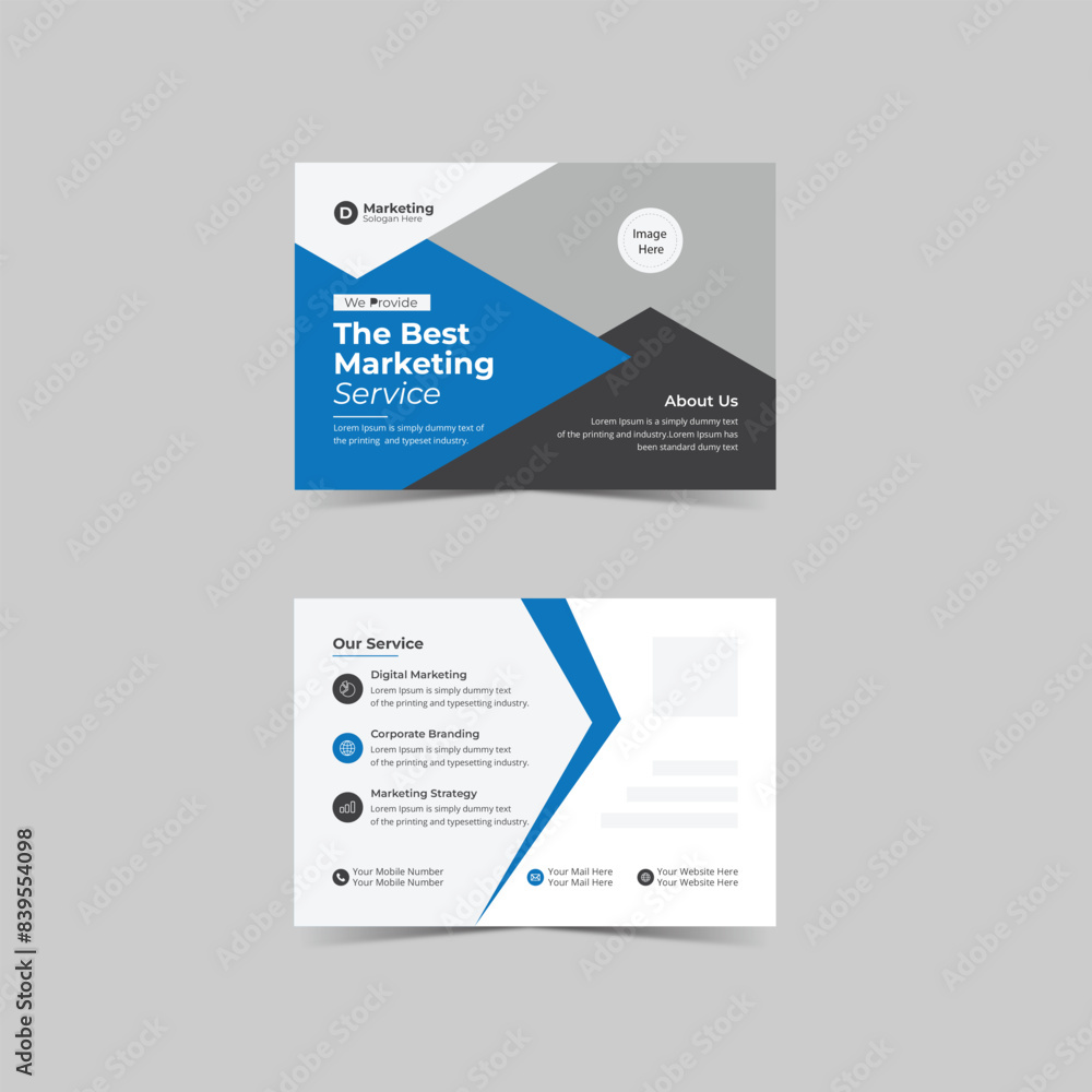 Corporate Business Postcard Design 2024 Corporate Business Postcard Design 2024