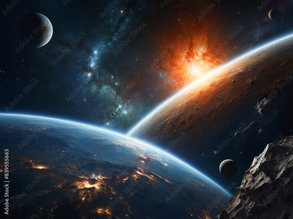 Obraz premium planet in space