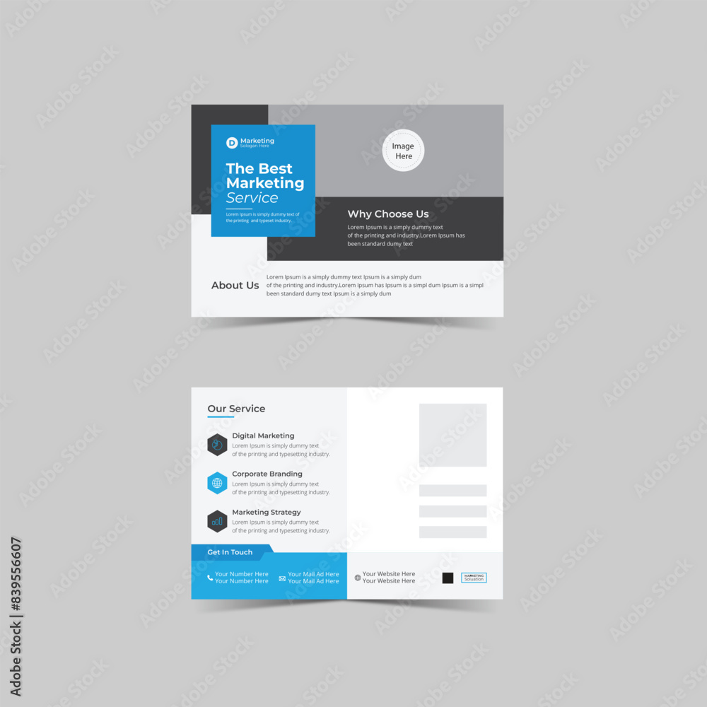 Corporate Business Postcard Design 2024 Corporate Business Postcard Design 2024