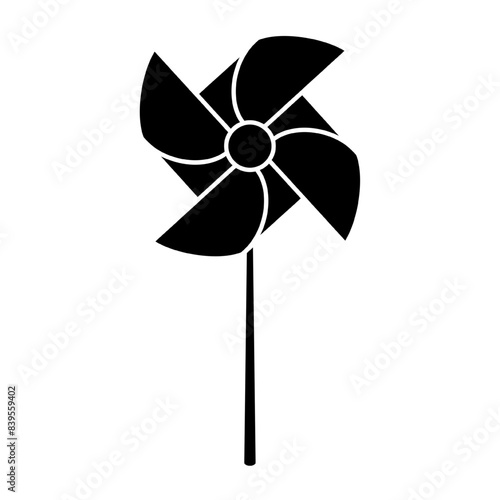 pinwheel icon template color editable. pinwheel symbol vector sign isolated on white background.