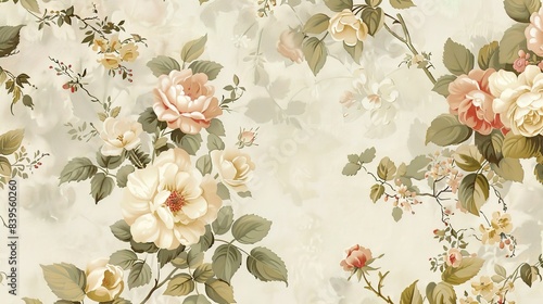 Flower pattern wallpaper