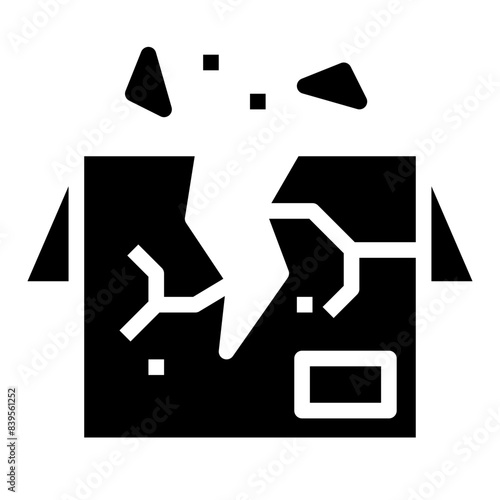 PACKAGE,Broken,open,box.svg