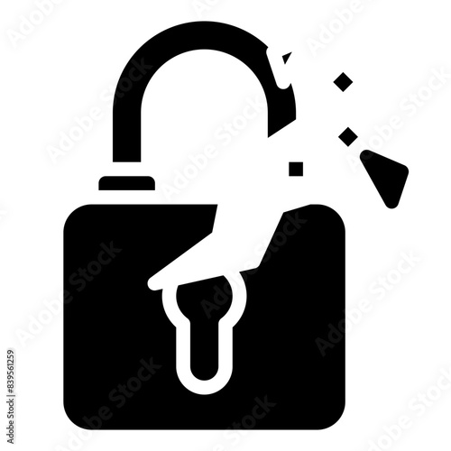 PADLOCK,Broken,security system,lock,safety.svg