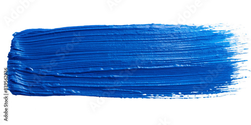 blue paint texture isolated on transparent background