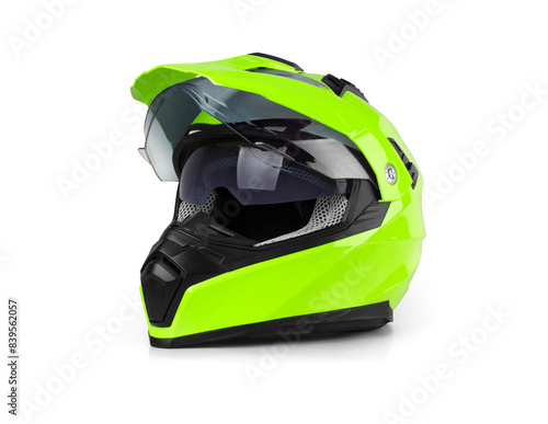 Motorbike helmet isolated