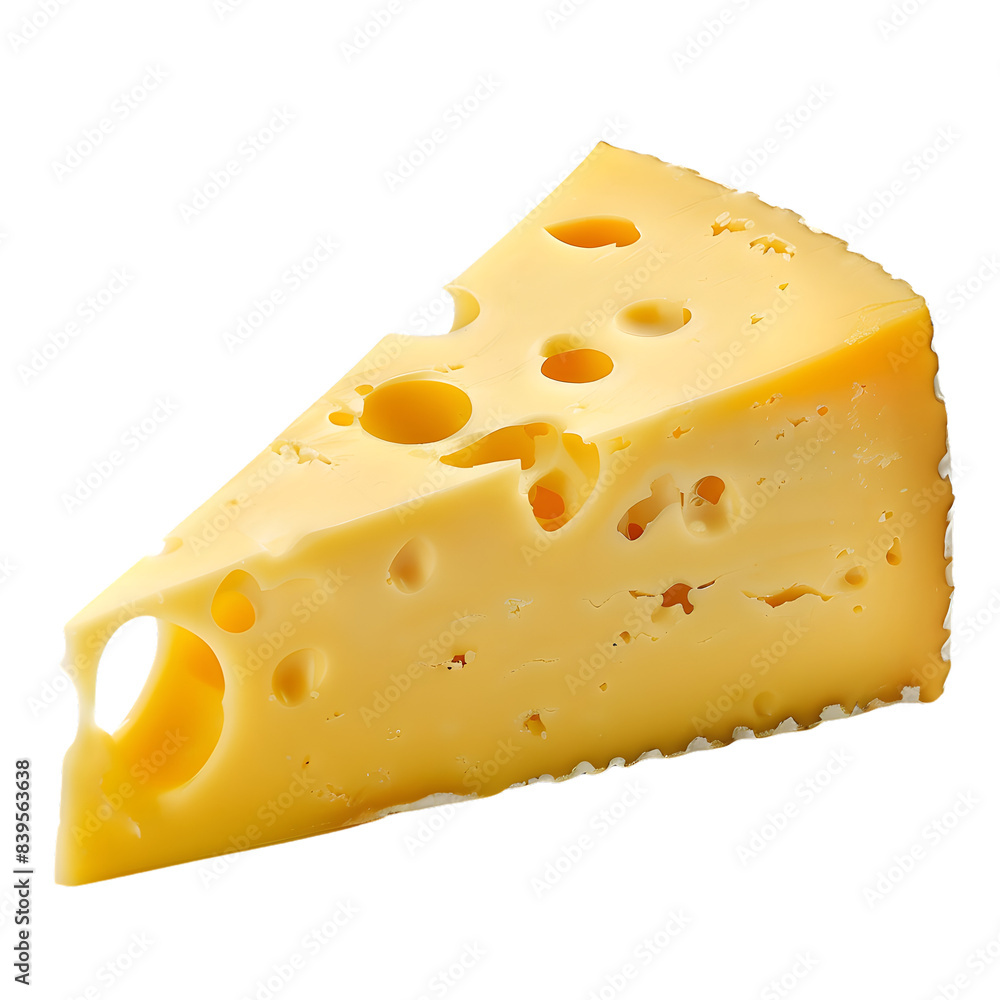 brie cheese isolated on transparent background. generative ai brie cheese isolated on transparent background. generative ai