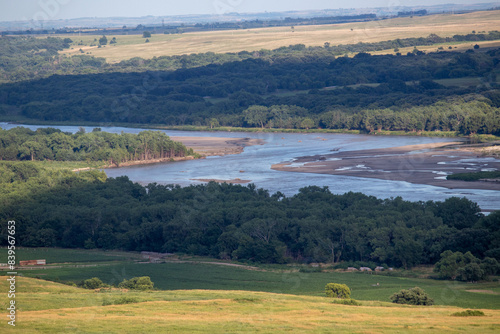 Niobrara National Scenic River in Nebraska summer times . High quality photo