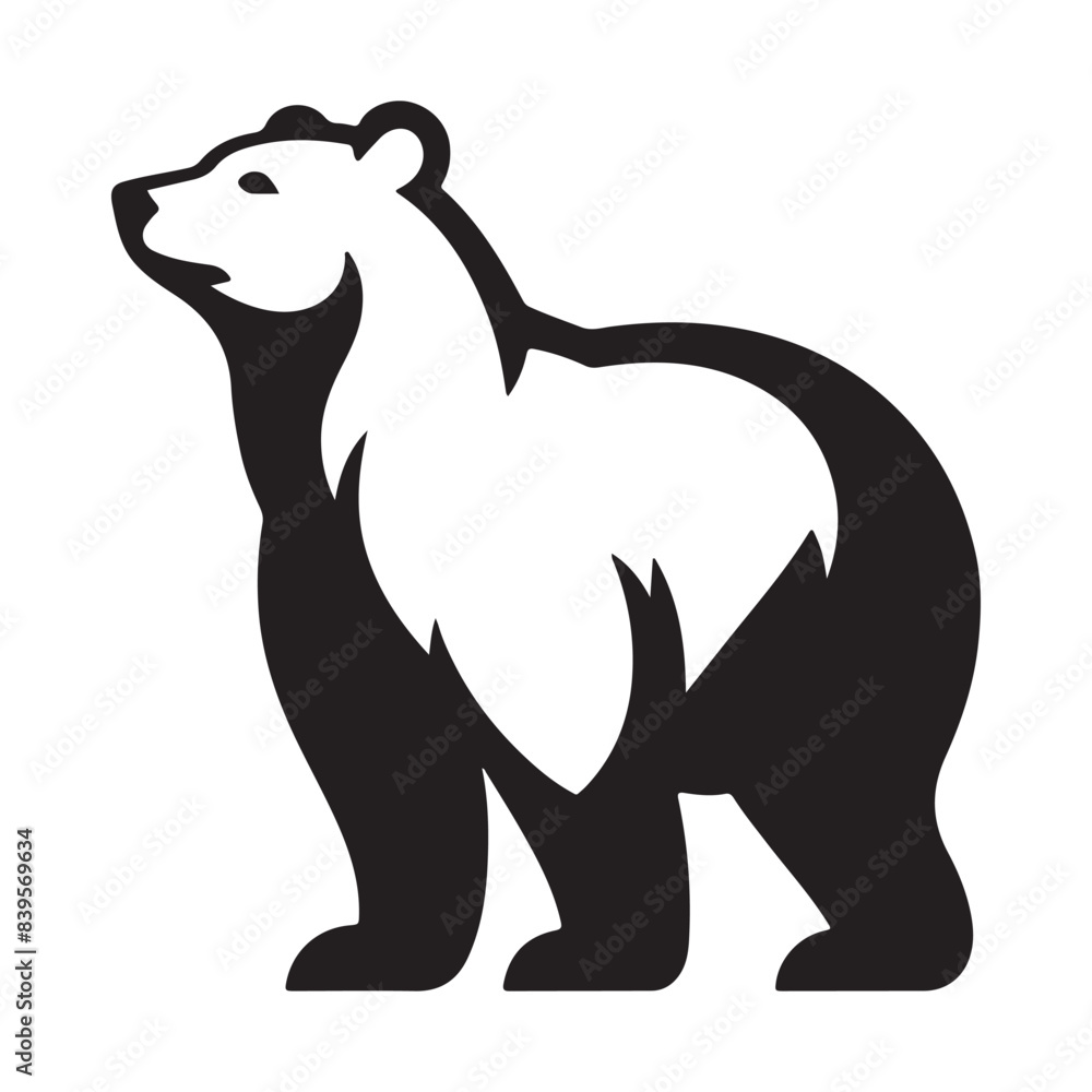 Obraz premium Bear vector art illustration