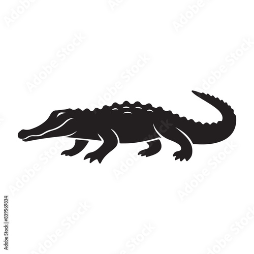 Crocodile vector art illustration