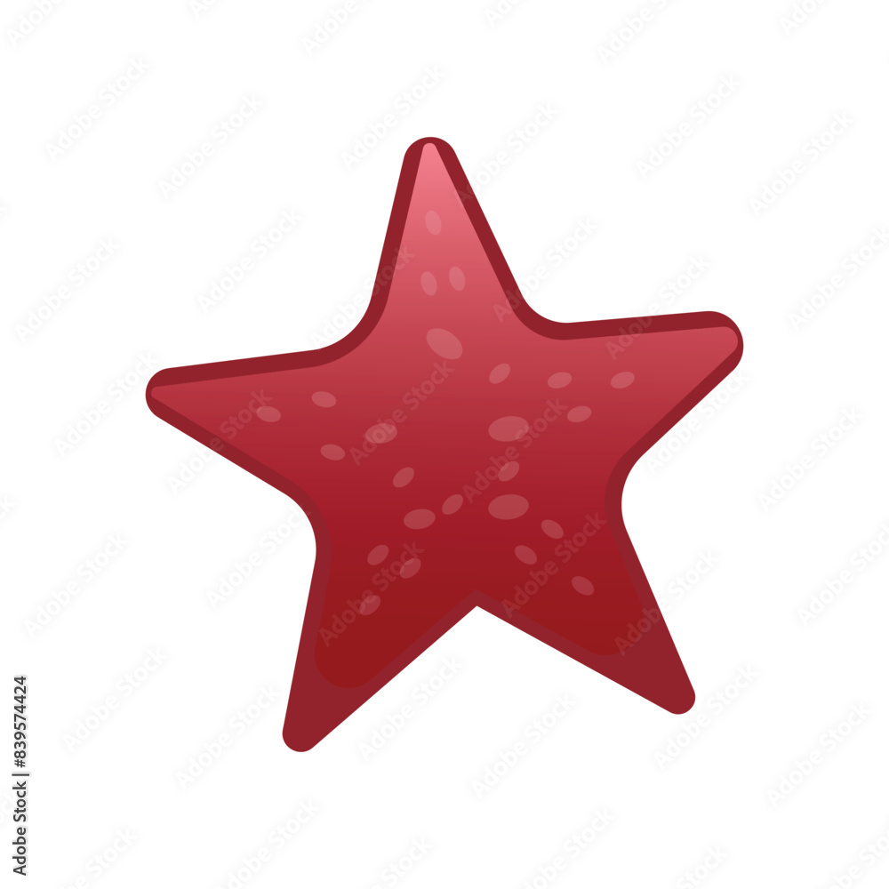 Obraz premium Colorful Sea animal Star fish vector illustration