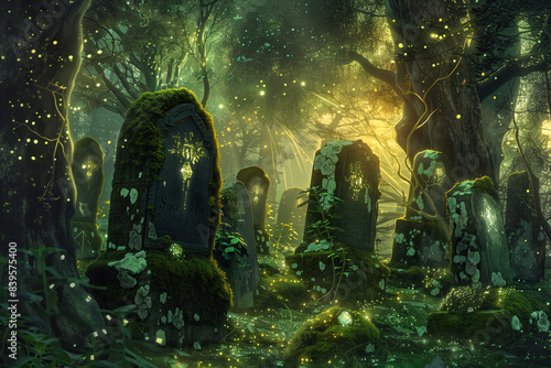 Fantasy cemetery