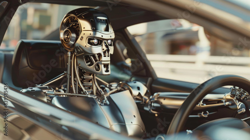 A robot driving a car © Andreas